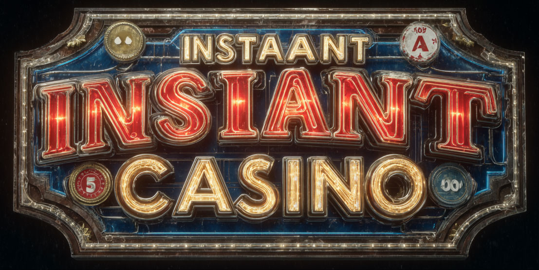 Screenshot of Instant Casino AU homepage interface on desktop and mobile